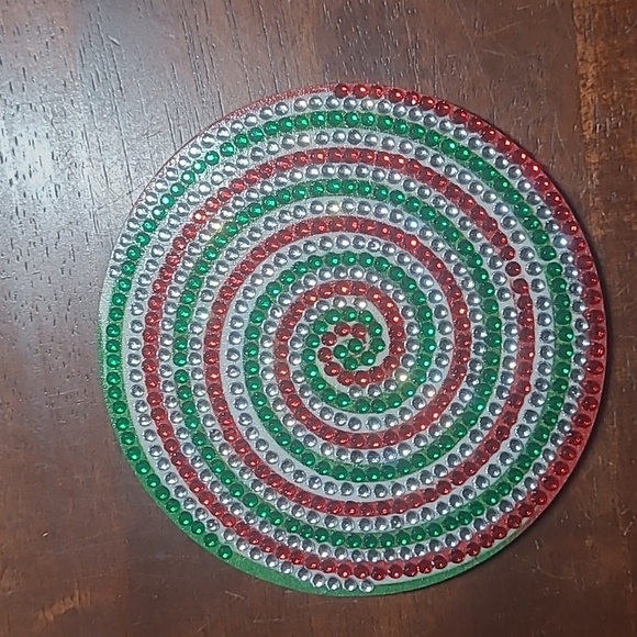 Rhinestone Christmas Coasters - Picture 4 of 14